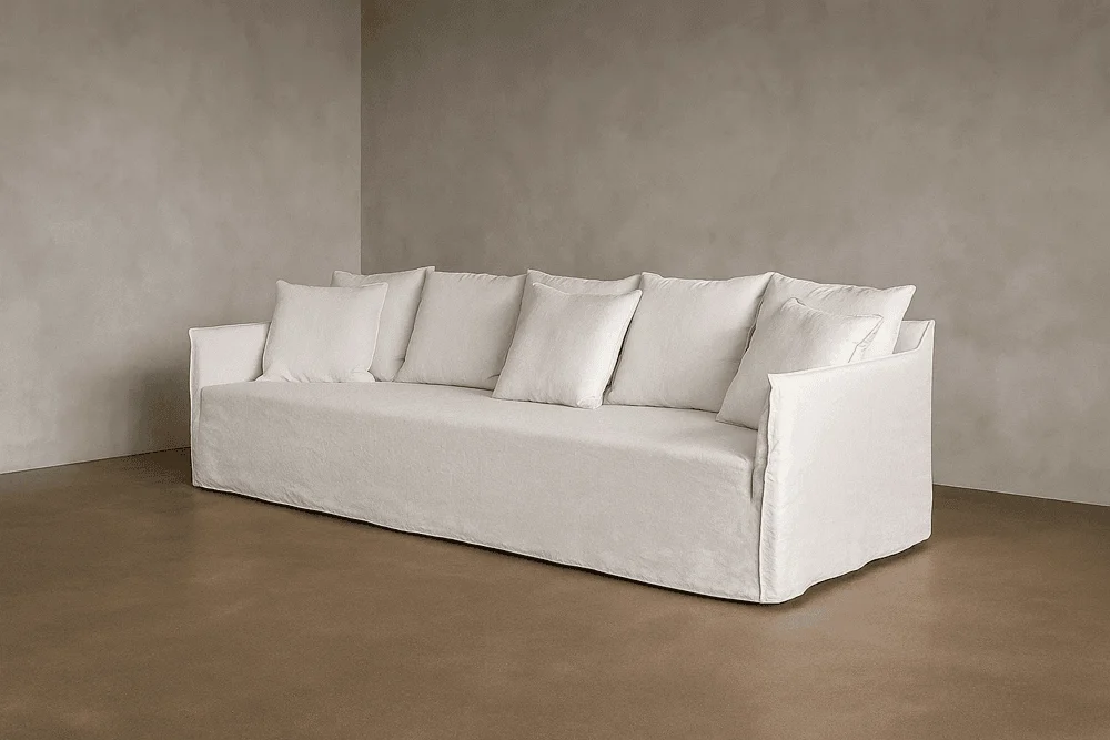Linus.lino white sofa — Atemporal