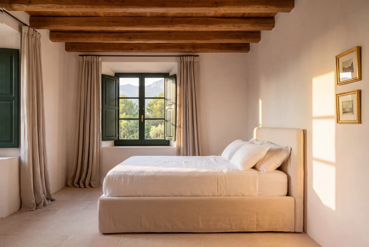 Cama Linen baja — Atemporal