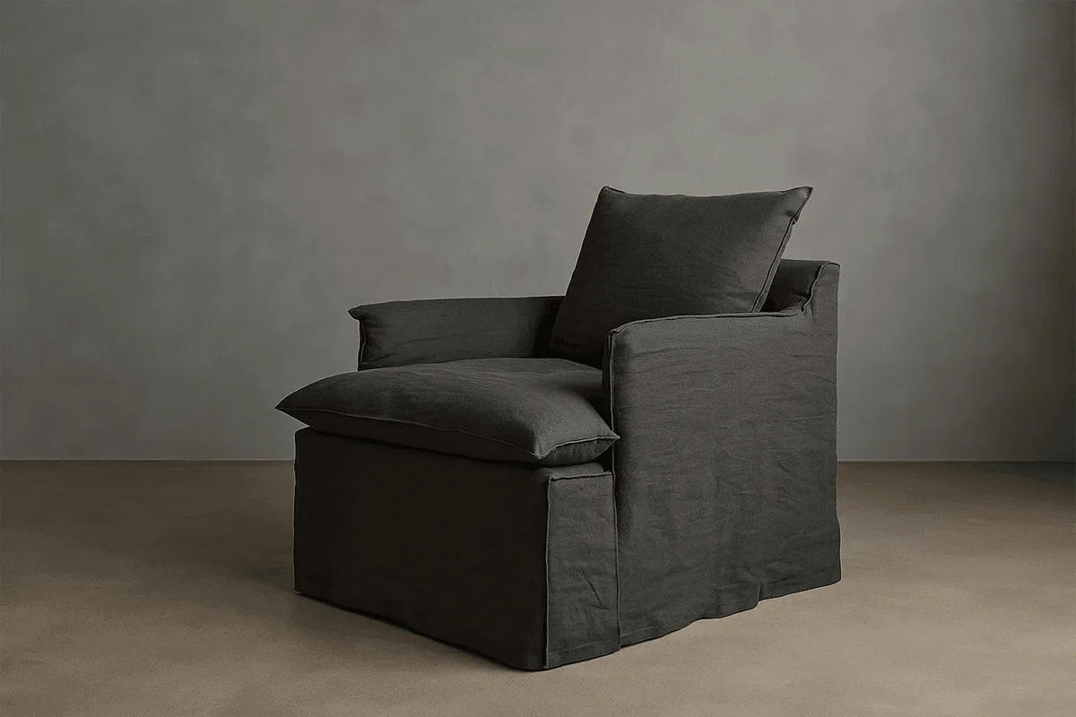 Armchair linus soft linen — Atemporal