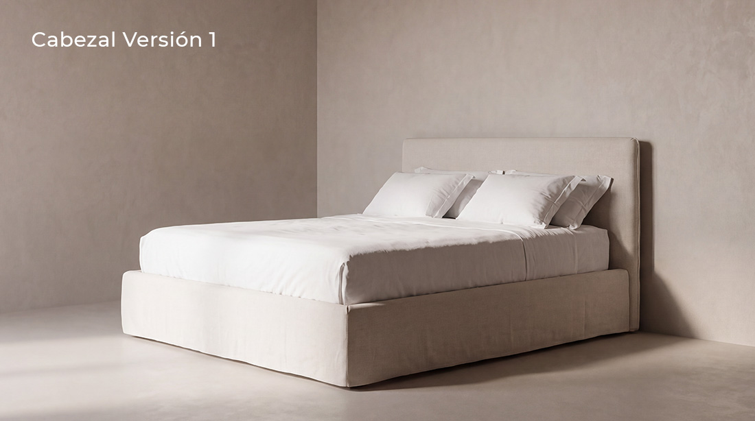 Cama lino version 1 cabezal 1 — Atemporal