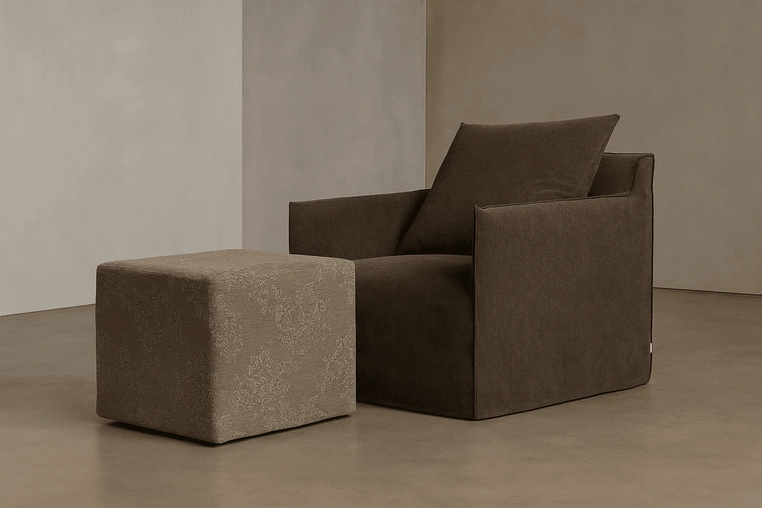 Claire pouff armchair — Atemporal