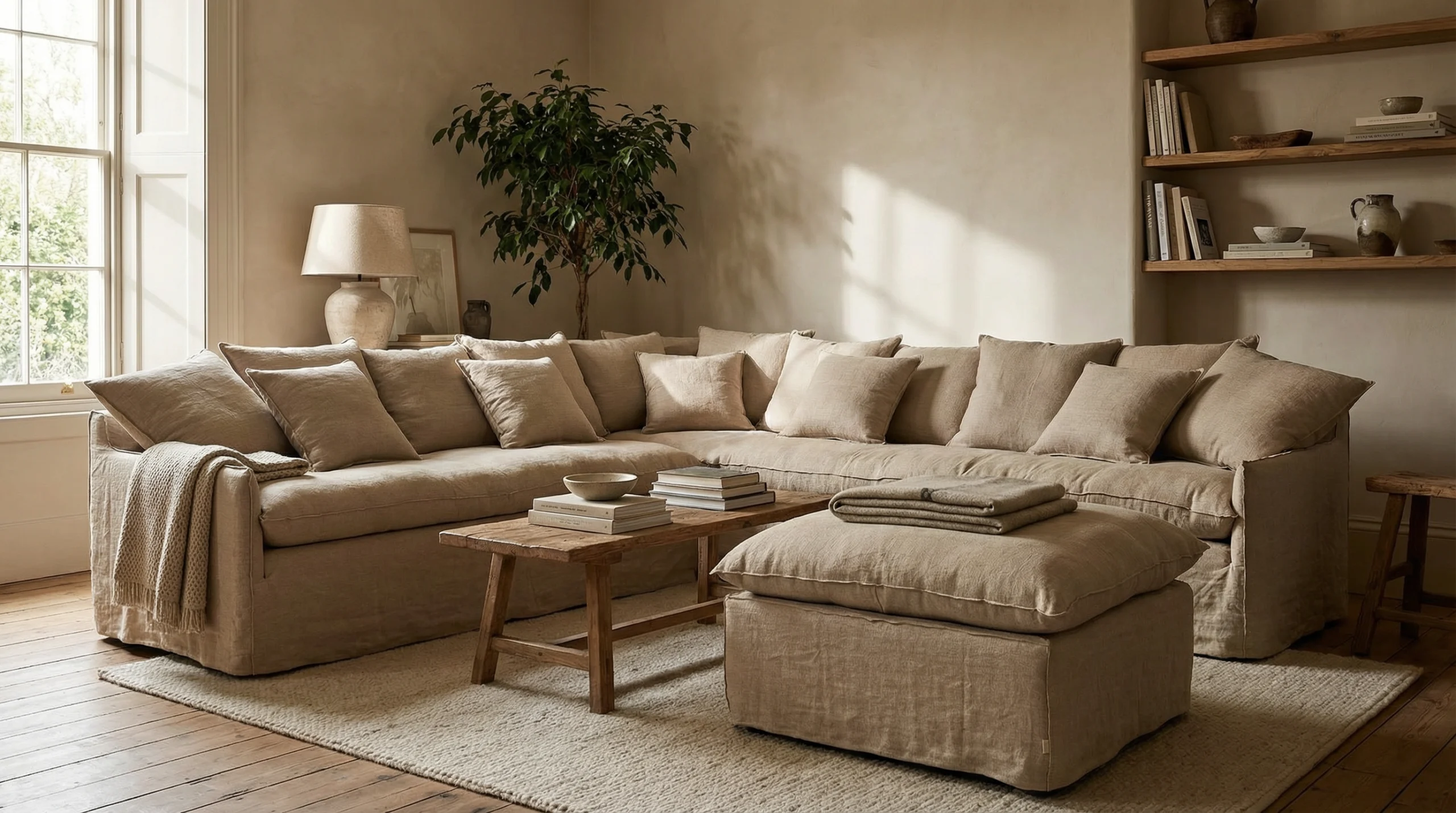 Linus soft pouff lino — Atemporal
